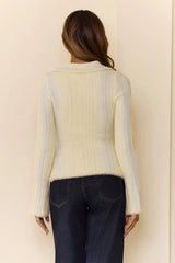 Effortless Femme Knit Cardigan Butter