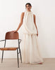 ARRANGE organza midi dress in cream
