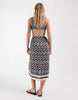 River Island geometric print sarong in brown