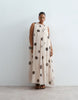 ARRANGE Curve gathered drape maxi dress in mono spot print