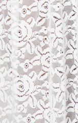 Diana Drop Waist Dress ~ White Lovely Lace