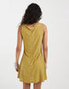 Vero Moda jersey floral eyelet sleeveless mini dress in willow green