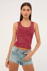 One Teaspoon Retro Dukes Low Waist Mini Denim Shorts Texas Blue