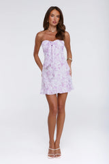 Delightful Dreams Strapless Mini Dress Lilac