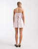 Hollister y2k pintuck knit mini dress in baby pink