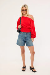 Levi's High Baggy Denim Short Stop Flaxing