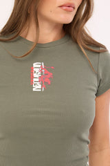 Neovision Riyu Baby Tee Khaki Green