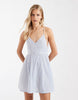 Aray mini beach dress in blue stripe