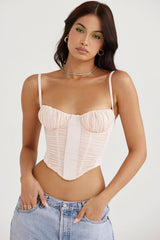 peony gathered corset