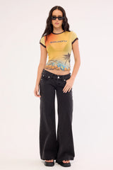 Rusty La Cabana Mesh Baby Tee La Cabana Print