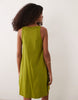 trapeze mini dress in olive