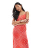 Miss Selfridge Petite strappy scoop neck maxi slip dress in bandana print