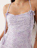 devore strappy maxi dress with tie detailing in lilac