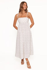 Ashtyn Maxi Dress - Purple Ditsy Floral