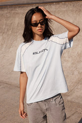 Rusty Wavers Tides Tee Retro Blue & White