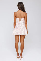 Starry Meadow Strapless Mini Dress Floral