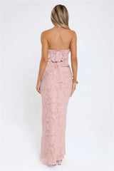 Warm As Honey Strapless Top Pink