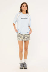 Rusty Wavers Tides Tee Retro Blue & White