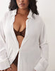 Esmée Curve maxi beach shirt summer dress in white