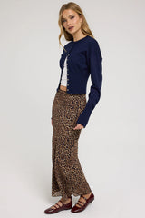Perfect Stranger Serengeti Leopard Maxi Skirt Leopard