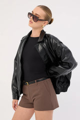Perfect Stranger Luca Low Rise Shorts Taupe