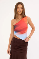 Feners Besos Rosella One Shoulder Top Rosella