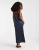 PIECES satin cami maxi dress in ombre blue
