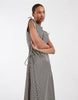 & Other Stories gingham sundress in dark blue