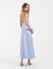 ONLY satin maxi dress in light blue