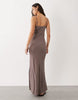 Esmée strappy beach maxi dress in brown