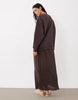 hybrid sweater dress in chocolate