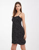 ONLY mini cami dress in black polka dots