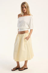 Perfect Stranger Penelope Midi Skirt Butter