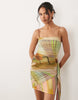 scarf print mini dress