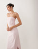 lace trim ellen slip cami dress in pink