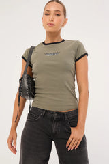 Neovision Perpetual Ringer Tee Khaki Green
