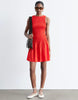 & Other Stories drop waist mini smock dress in red