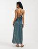 Free People some kind of love maxi slip dress in blue