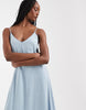 ONLY Tall chambray maxi dress in light blue