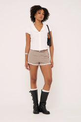 Luck & Trouble Frankie Bloomer Short Brown Print