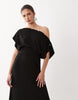 multi way button up midaxi dress in black