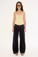 Motel Kindos Top Micro Polka Butter Yellow