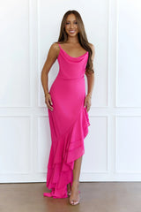 Stay Iconic Maxi Dress Fuchsia