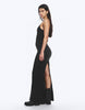 Weekday racer back maxi dress in black