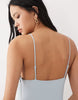 Tall cami scoop neck drop waist maxi dress in light blue