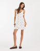 ONLY cami mini dress in white polka dots