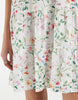 Vero Moda ruffle trim babydoll mini dress in white floral print