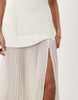 Gina Tricot dropped waist scarf maxi dress in white