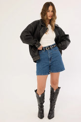 Thrills Koko Short Vintage Rinse Blue
