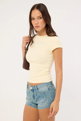 Luck & Trouble Mum's Favourite Baby Tee Yellow